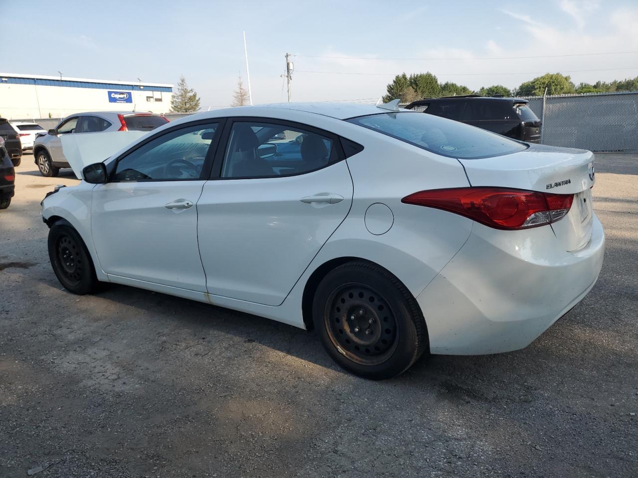 2013 Hyundai Elantra Gls white sedan gas 5NPDH4AE8DH250817 photo #3
