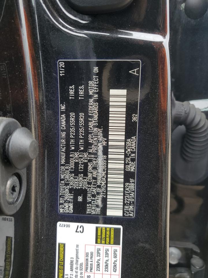 2021 Lexus Rx 350 VIN: 2T2HZMDA2MC269918 Lot: 64813545