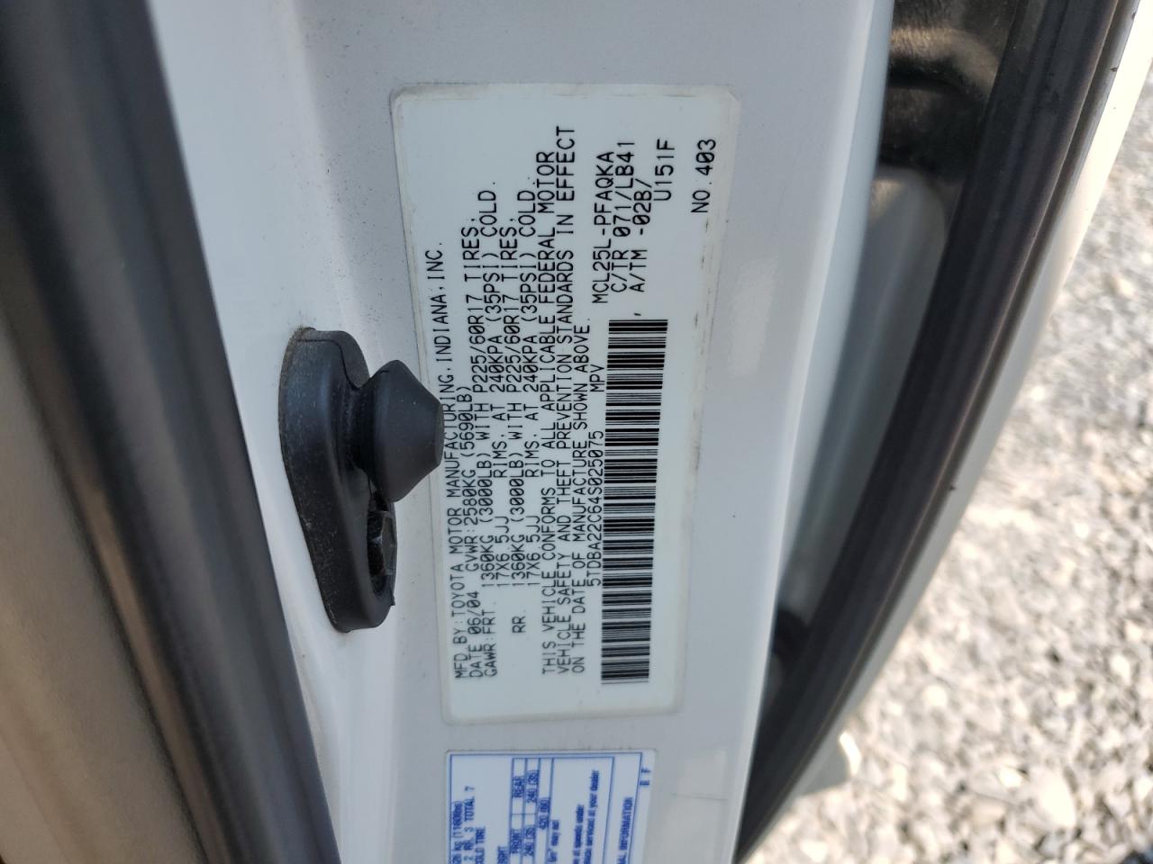 2004 Toyota Sienna Xle VIN: 5TDBA22C64S025075 Lot: 66765775