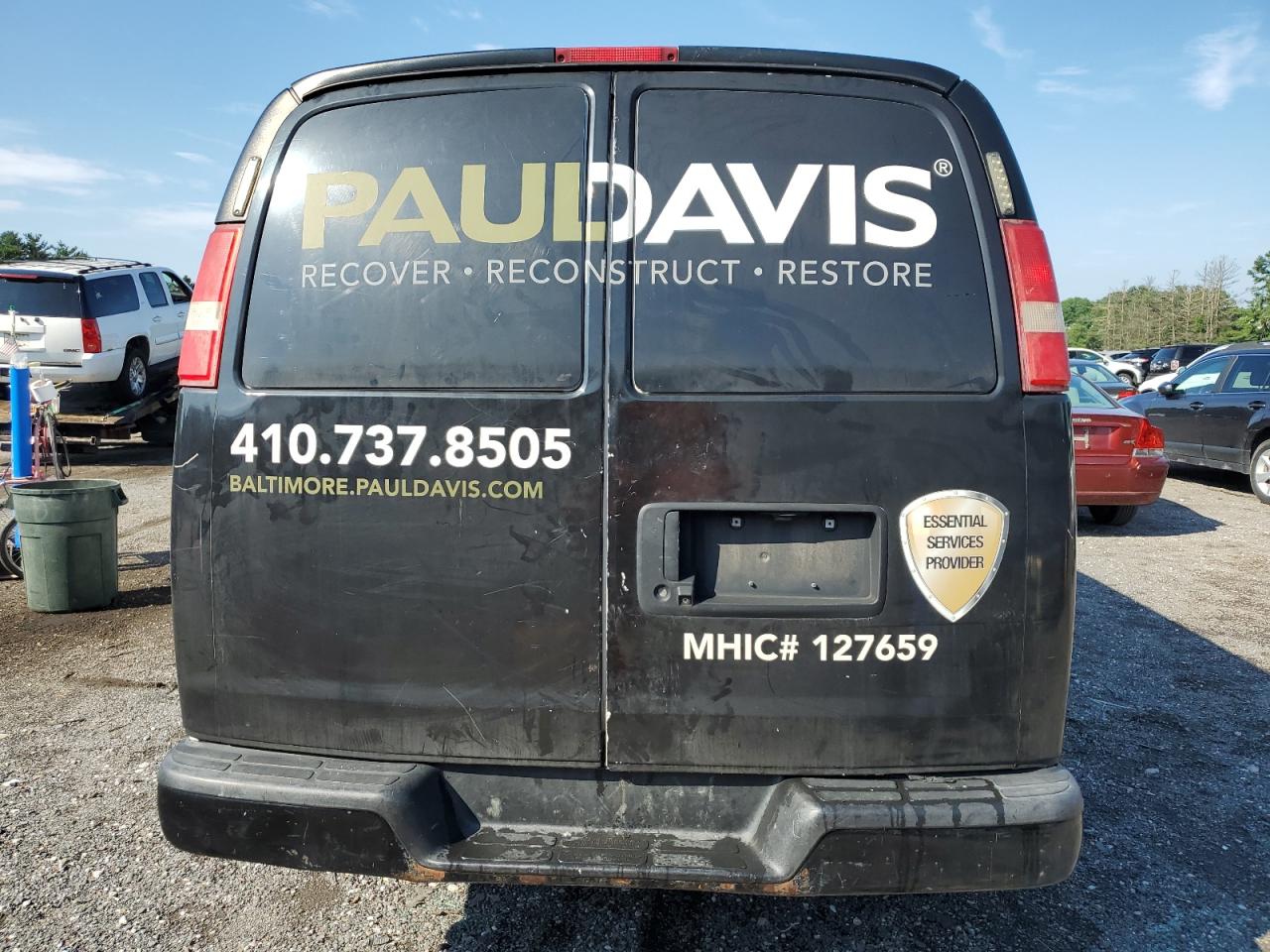 2016 Chevrolet Express G2500 VIN: 1GCWGBFG3G1286372 Lot: 65383815