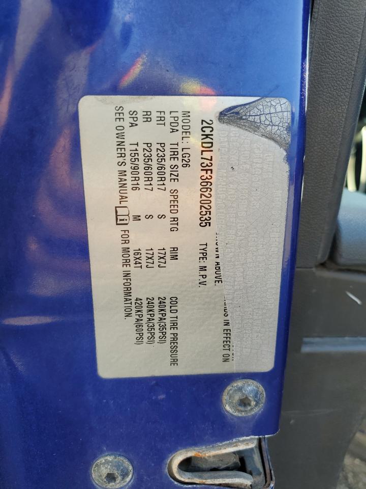 2006 Pontiac Torrent VIN: 2CKDL73F366202535 Lot: 63447115
