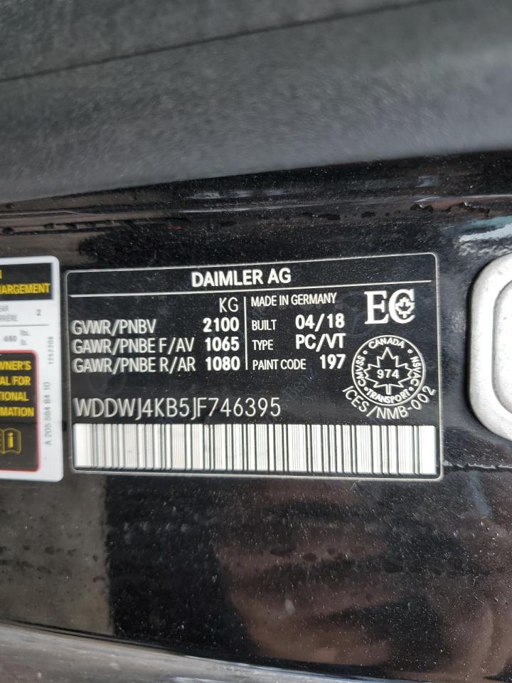 2018 Mercedes-Benz C 300 4Matic VIN: WDDWJ4KB5JF746395 Lot: 64353645