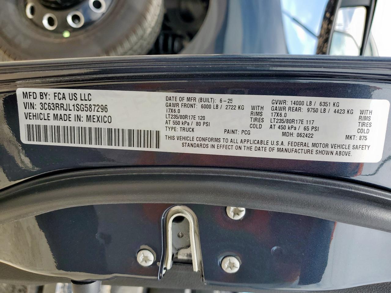 3c63rrjl1sg587296 3C63RRJL1SG587296 2025 Ram 3500 Laramie