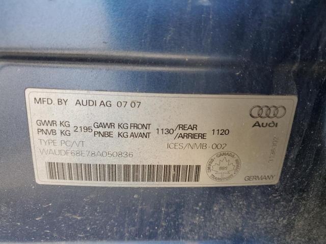 2008 AUDI A4 2.0T QUATTRO  