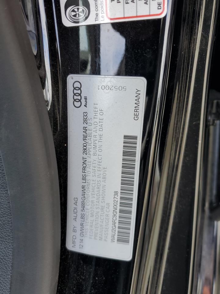 wau2gafc9gn002738 WAU2GAFC9GN002738 2016 Audi A7 Prestige