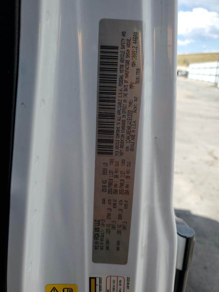 2020 Jeep Wrangler Unlimited Sahara VIN: 1C4HJXEN0LW161222 Lot: 63681485