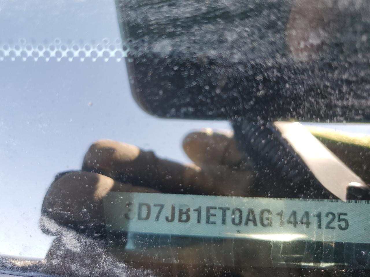 2010 Dodge Ram 1500 VIN: 3D7JB1ET0AG144125 Lot: 70498155