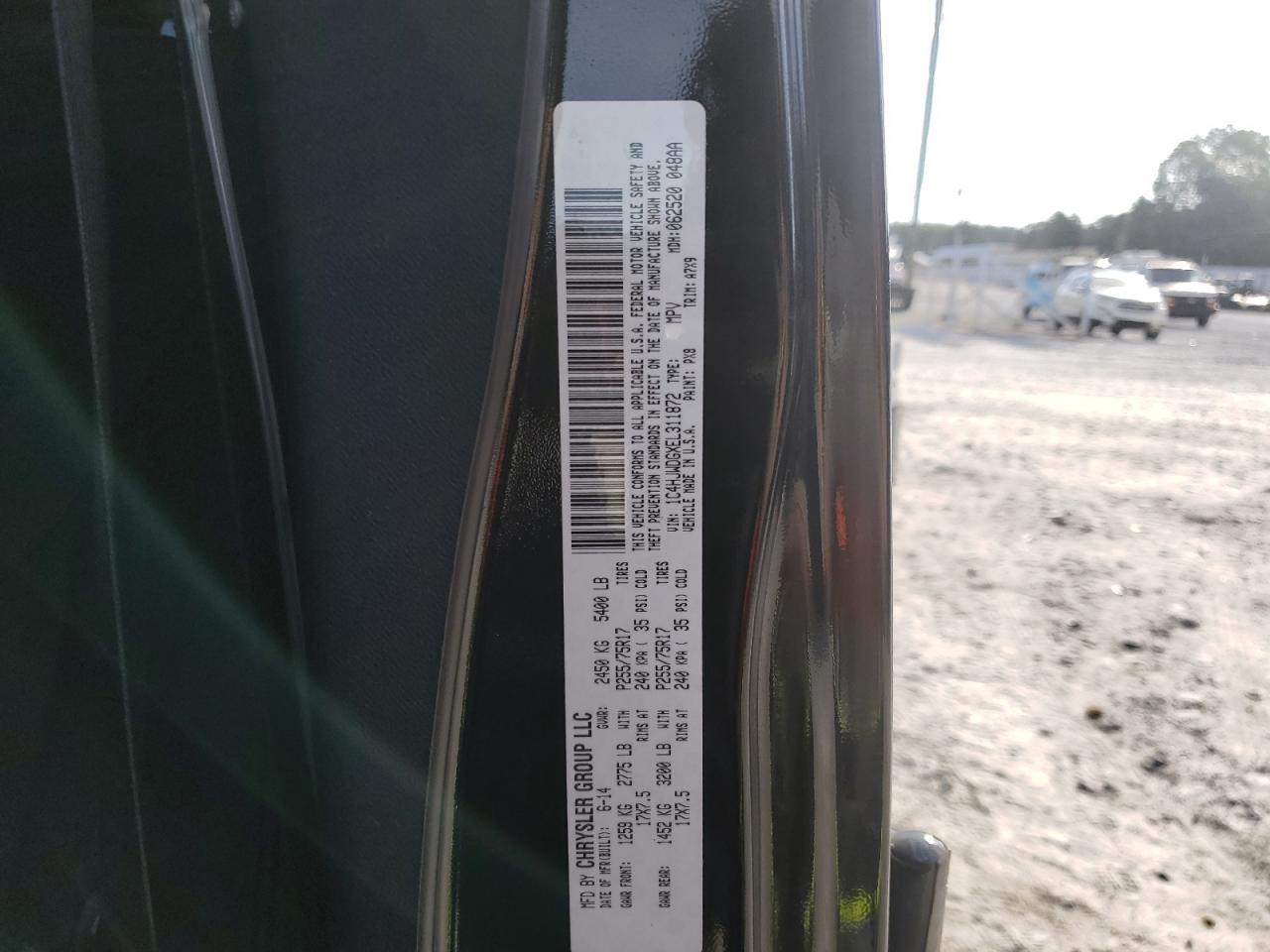 2014 Jeep Wrangler Unlimited Sport VIN: 1C4HJWDGXEL311872 Lot: 63846665
