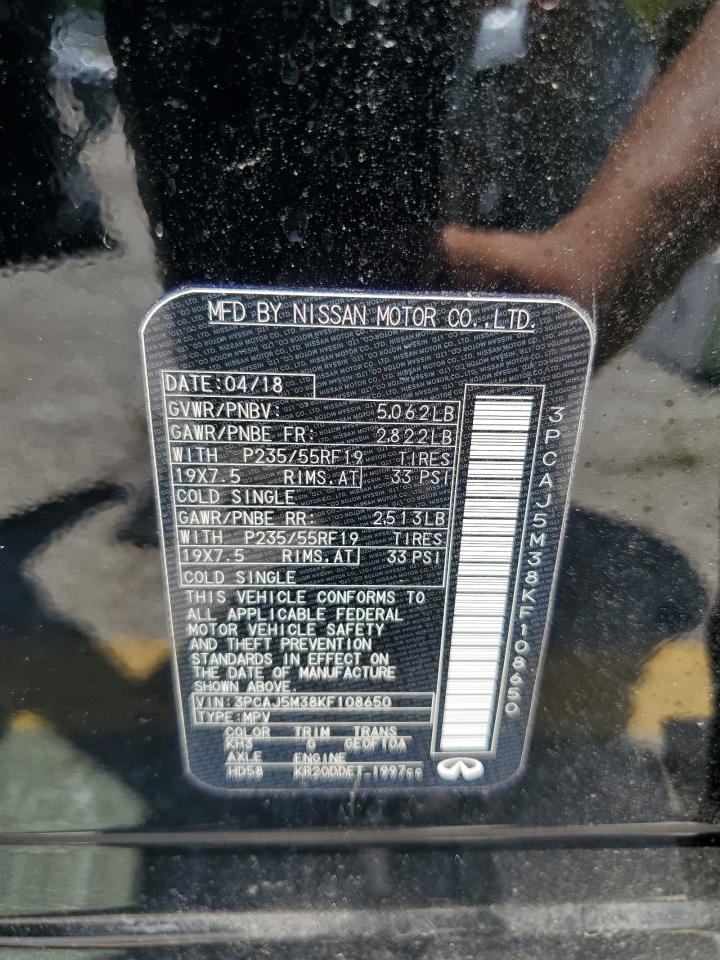 2019 Infiniti Qx50 Essential VIN: 3PCAJ5M38KF108650 Lot: 63823125