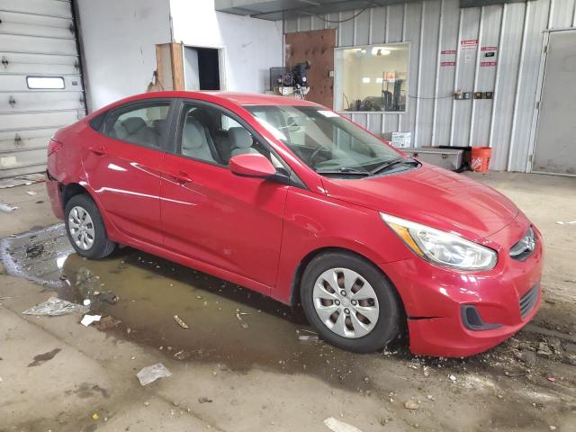  HYUNDAI ACCENT 2017 Czerwony