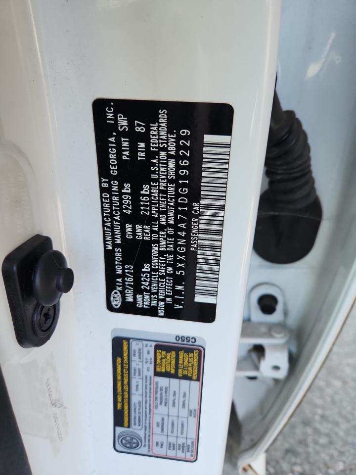 2013 Kia Optima Ex VIN: 5XXGN4A71DG196229 Lot: 64989055
