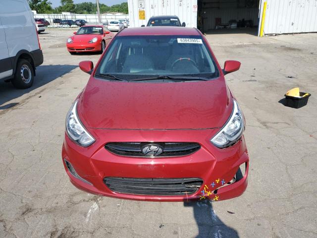 Sedans HYUNDAI ACCENT 2017 Red