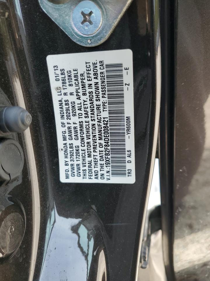 2013 Honda Civic Ex VIN: 19XFB2F84DE008421 Lot: 64886135