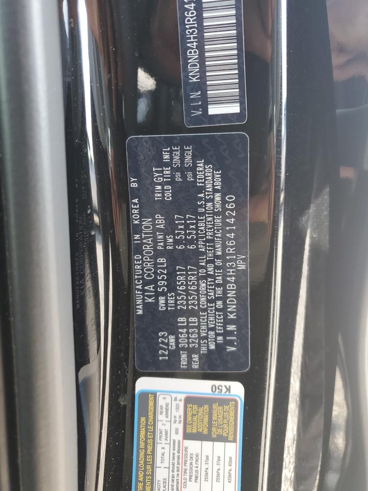 2024 Kia Carnival Lx VIN: KNDNB4H31R6414260 Lot: 64466145