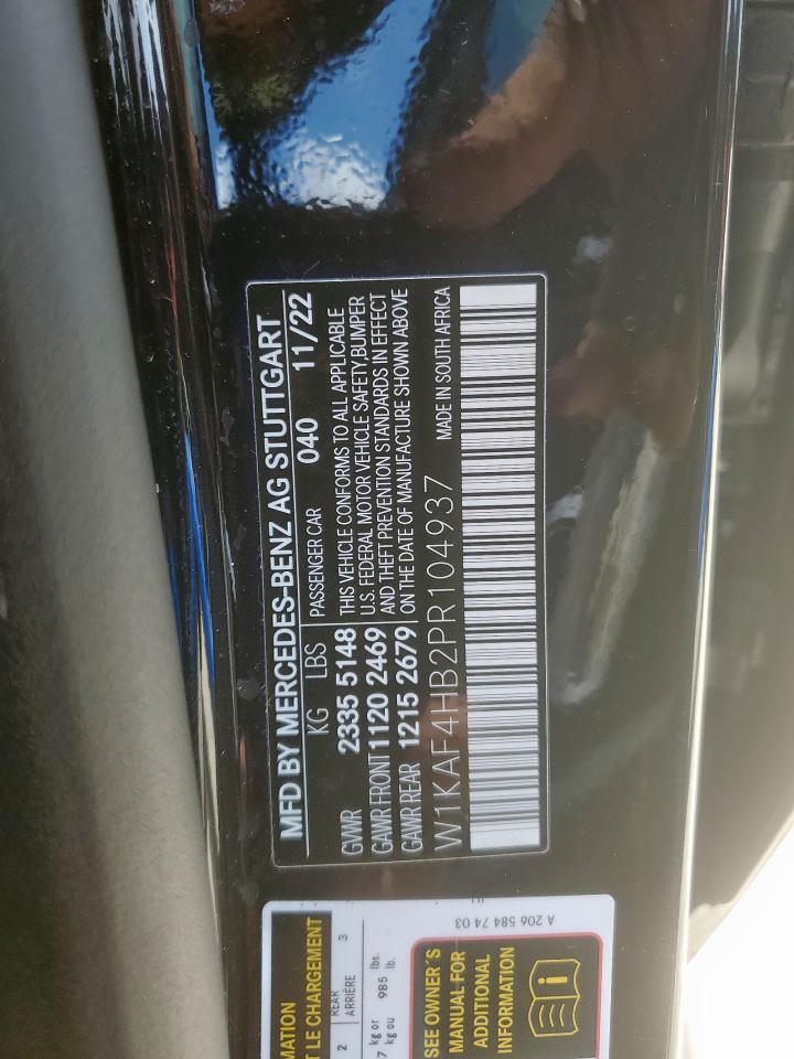 2023 Mercedes-Benz C 300 4Matic VIN: W1KAF4HB2PR104937 Lot: 63710965