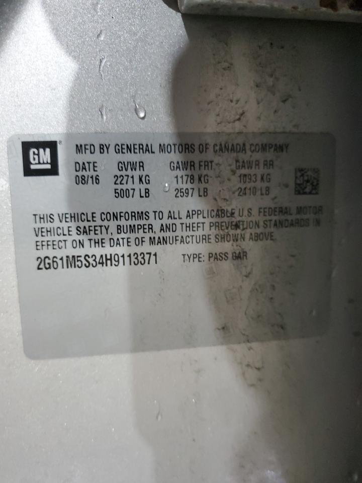 2017 Cadillac Xts Luxury VIN: 2G61M5S34H9113371 Lot: 66844875