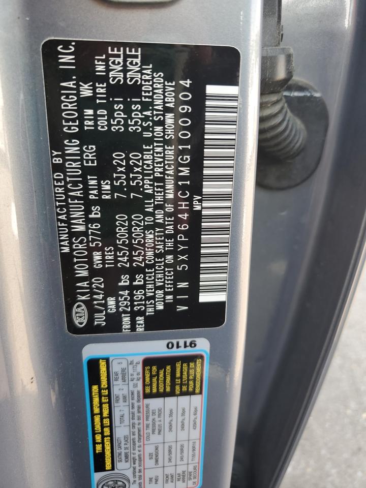 2021 Kia Telluride S VIN: 5XYP64HC1MG100904 Lot: 67231165