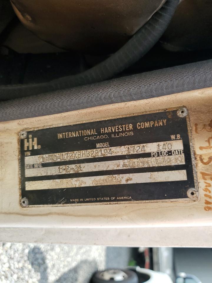 1981 International S Series 1 VIN: 1HTAA172XBHB22194 Lot: 63084985