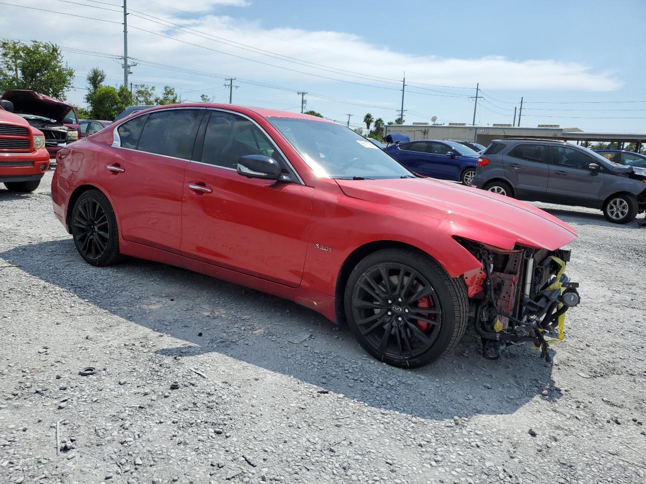 2020 Infiniti Q50 Red Sport 400 VIN: JN1FV7AP2LM630702 Lot: 65616085