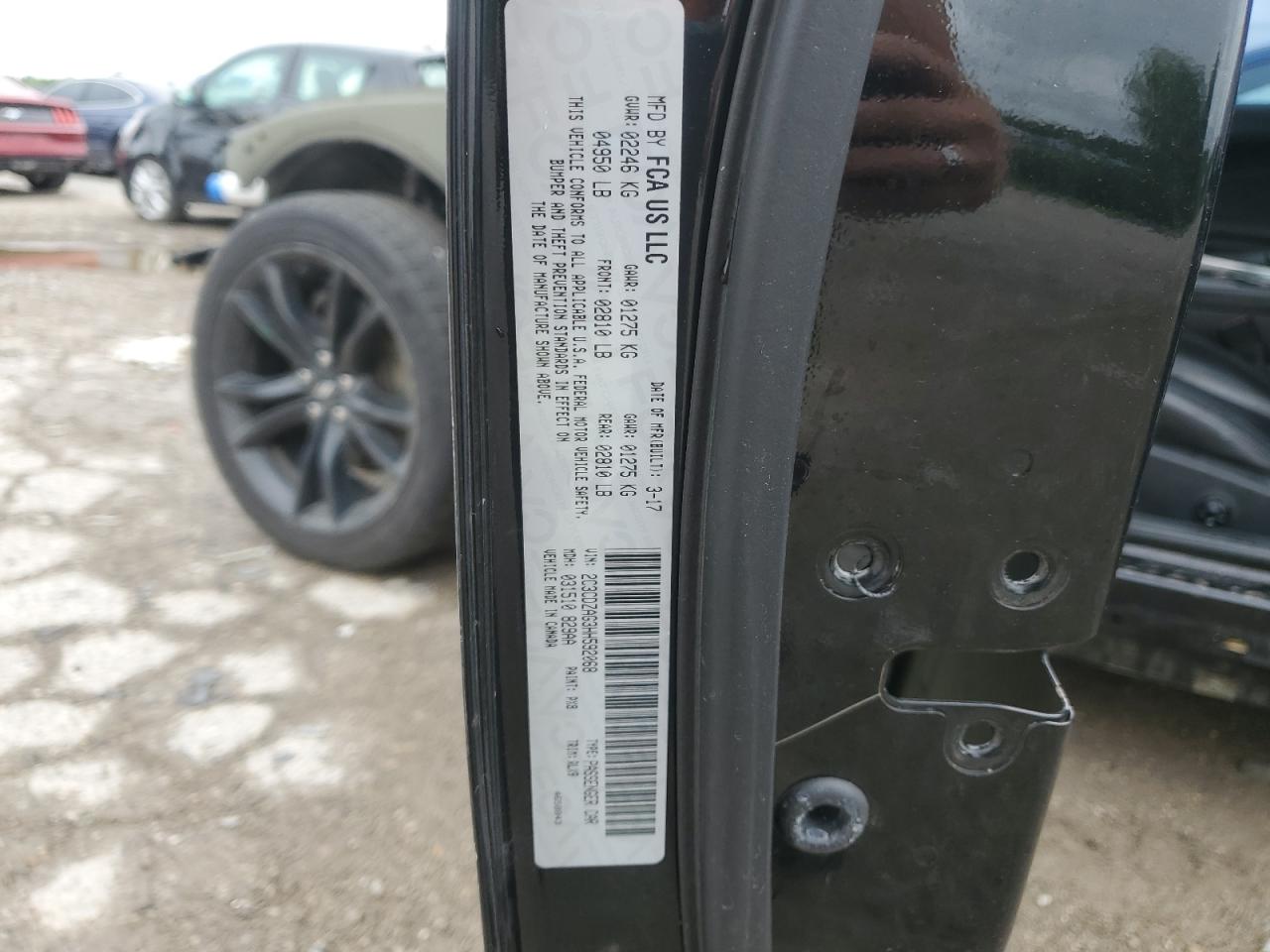 2017 Dodge Challenger Sxt VIN: 2C3CDZAG3HH592068 Lot: 63875965