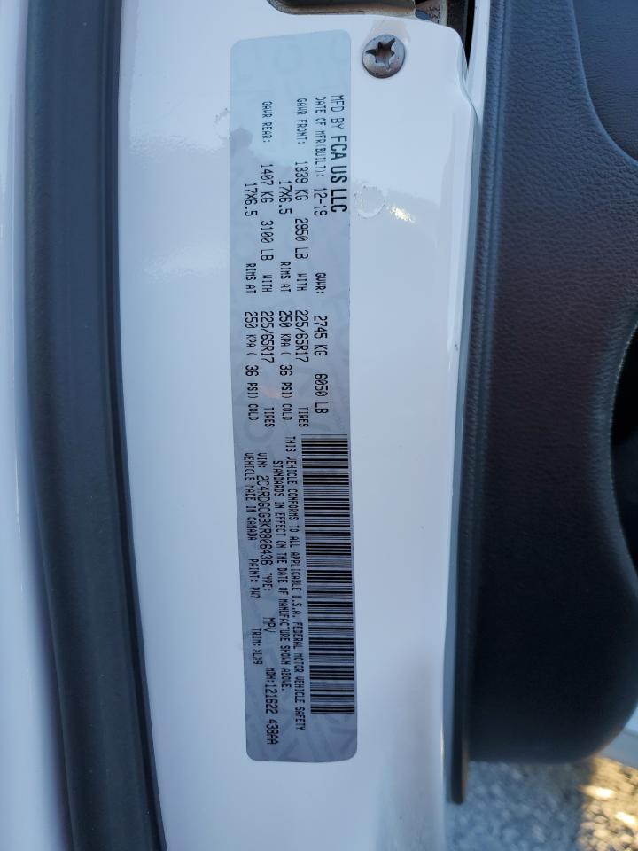 2019 Dodge Grand Caravan Sxt VIN: 2C4RDGCG3KR806436 Lot: 64310015