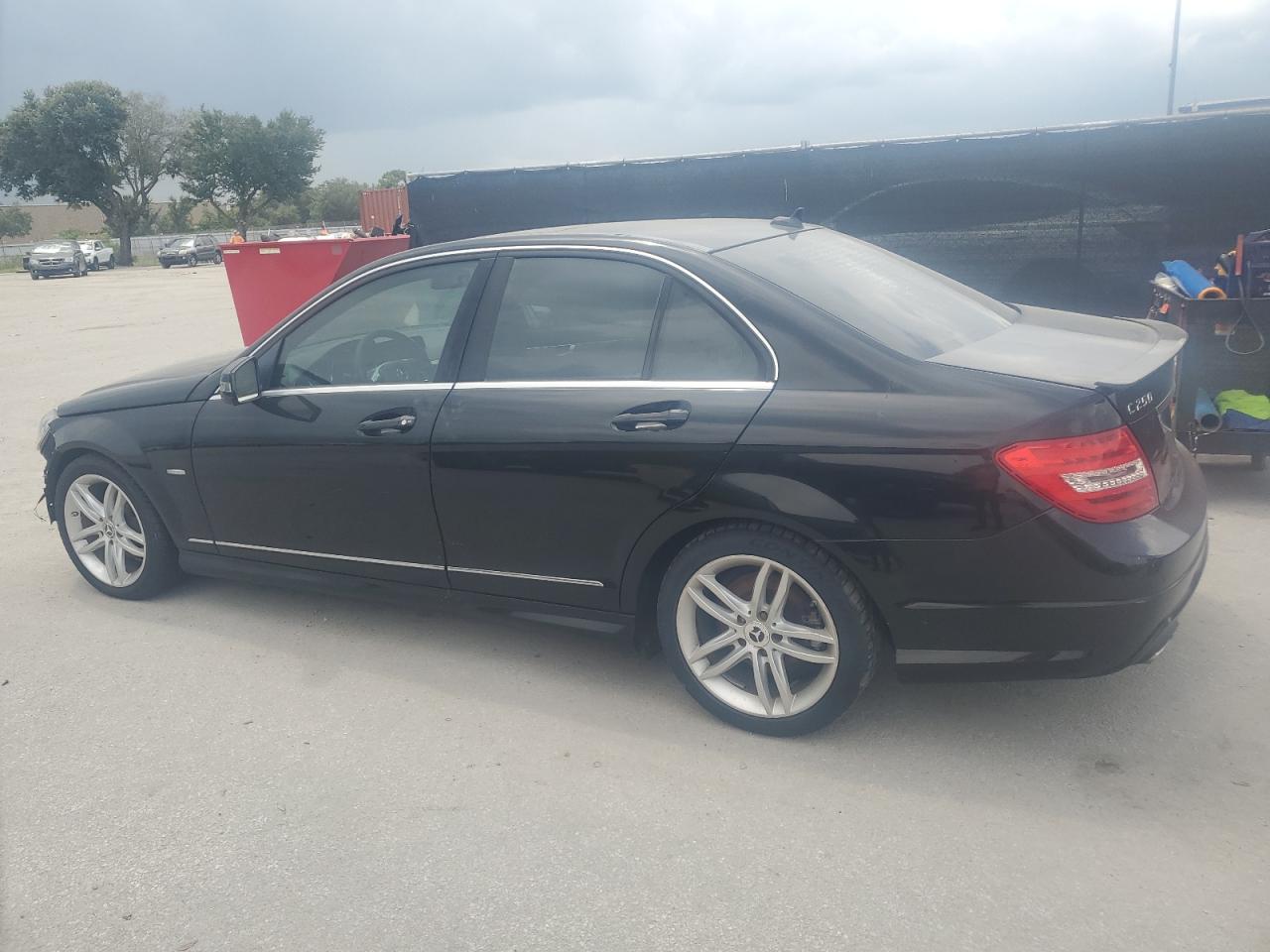 2012 Mercedes-Benz C 250 black null gas WDDGF4HB6CA615473 photo #3