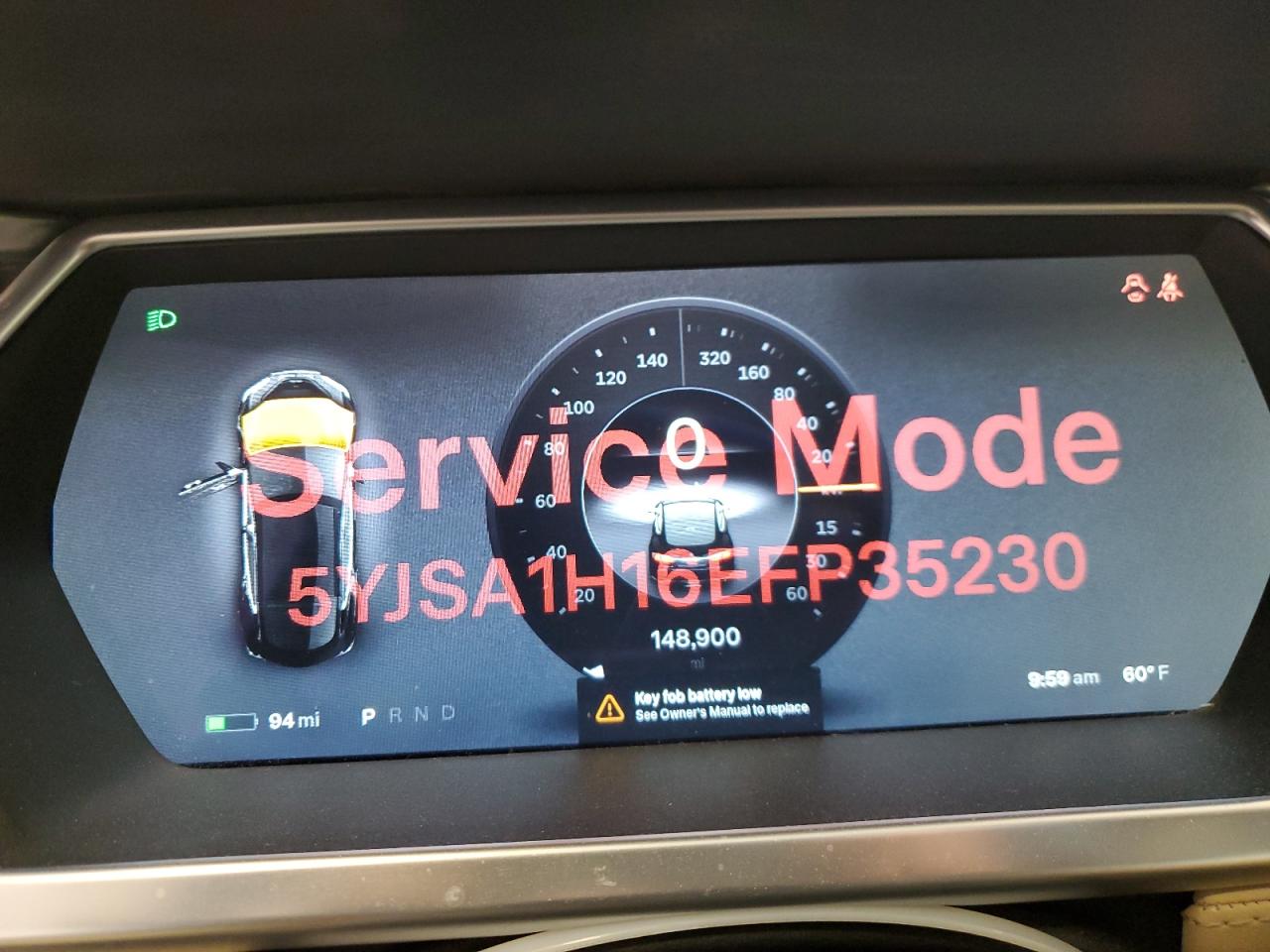 2014 Tesla Model S VIN: 5YJSA1H16EFP35230 Lot: 63421125