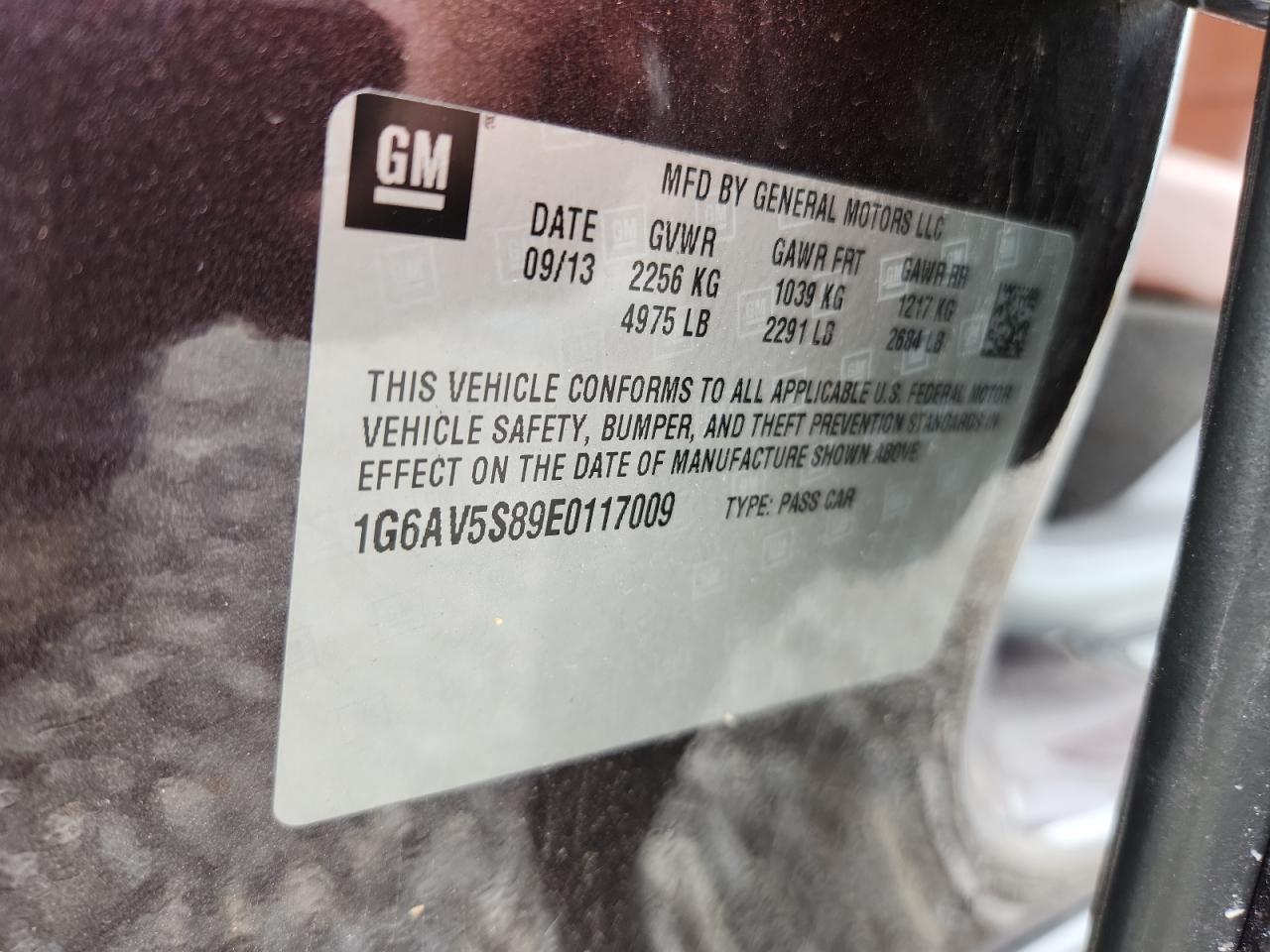 2014 Cadillac Cts Vsport Premium VIN: 1G6AV5S89E0117009 Lot: 63337445