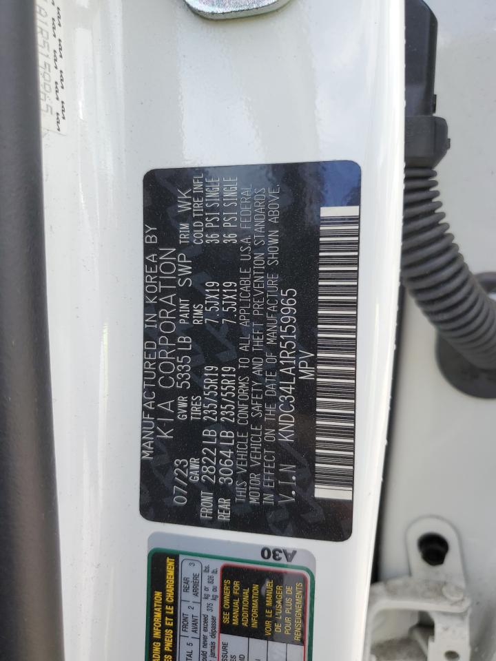 2024 Kia Ev6 Light VIN: KNDC34LA1R5159965 Lot: 64625345