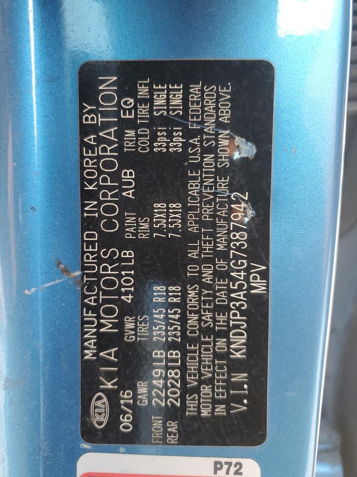 kndjp3a54g7387942 KNDJP3A54G7387942 2016 Kia Soul +