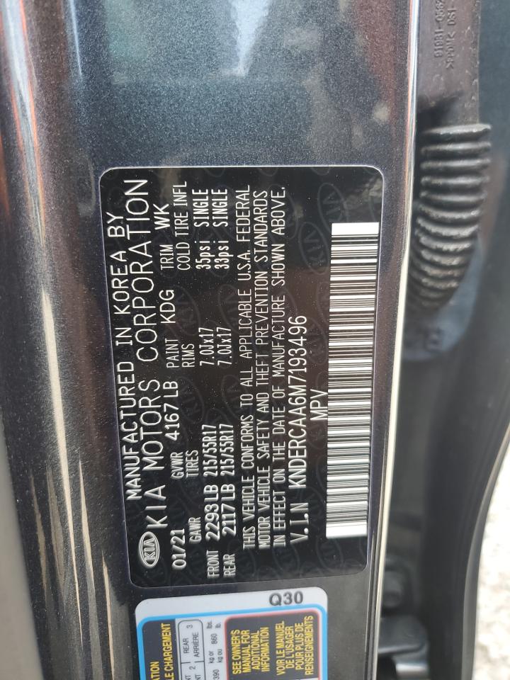 2021 Kia Seltos Ex VIN: KNDERCAA6M7193496 Lot: 64049505