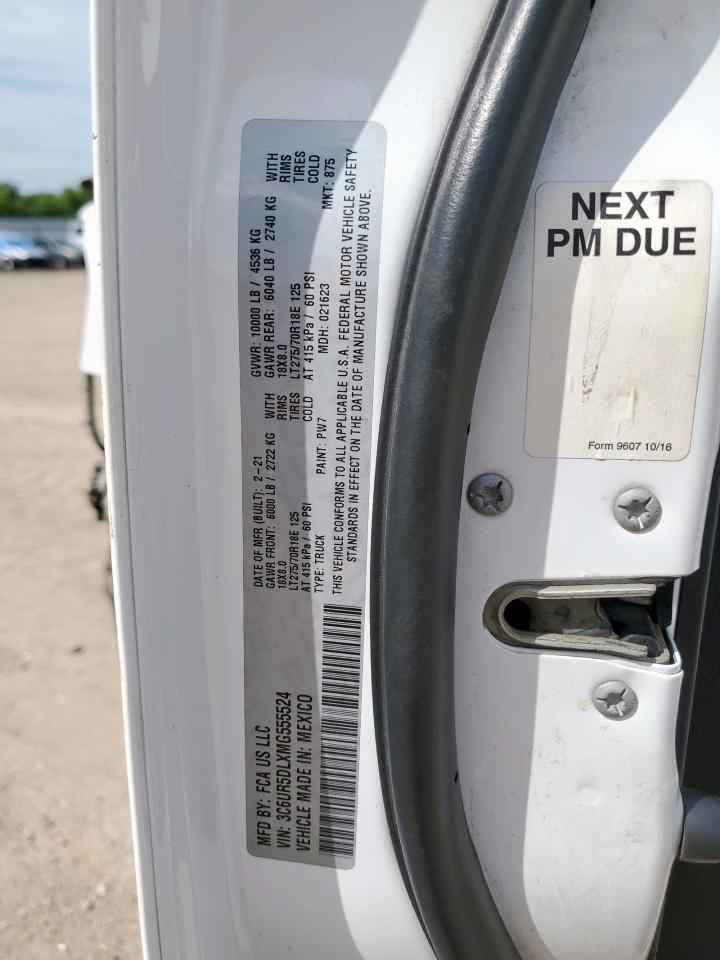 2021 Ram 2500 Big Horn VIN: 3C6UR5DLXMG555524 Lot: 64904265