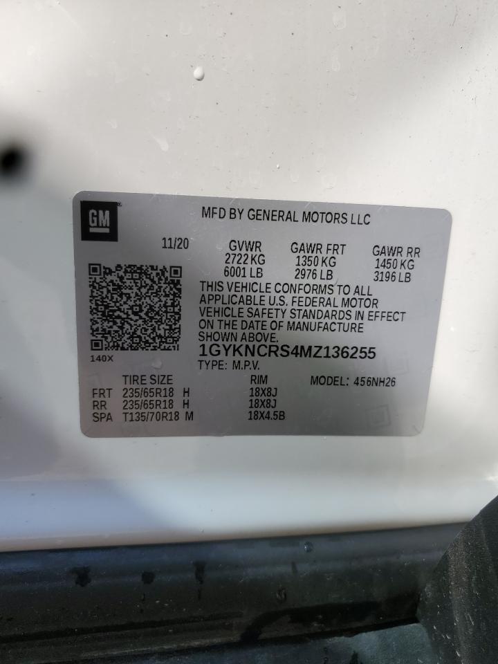 2021 Cadillac Xt5 Premium Luxury VIN: 1GYKNCRS4MZ136255 Lot: 64040505
