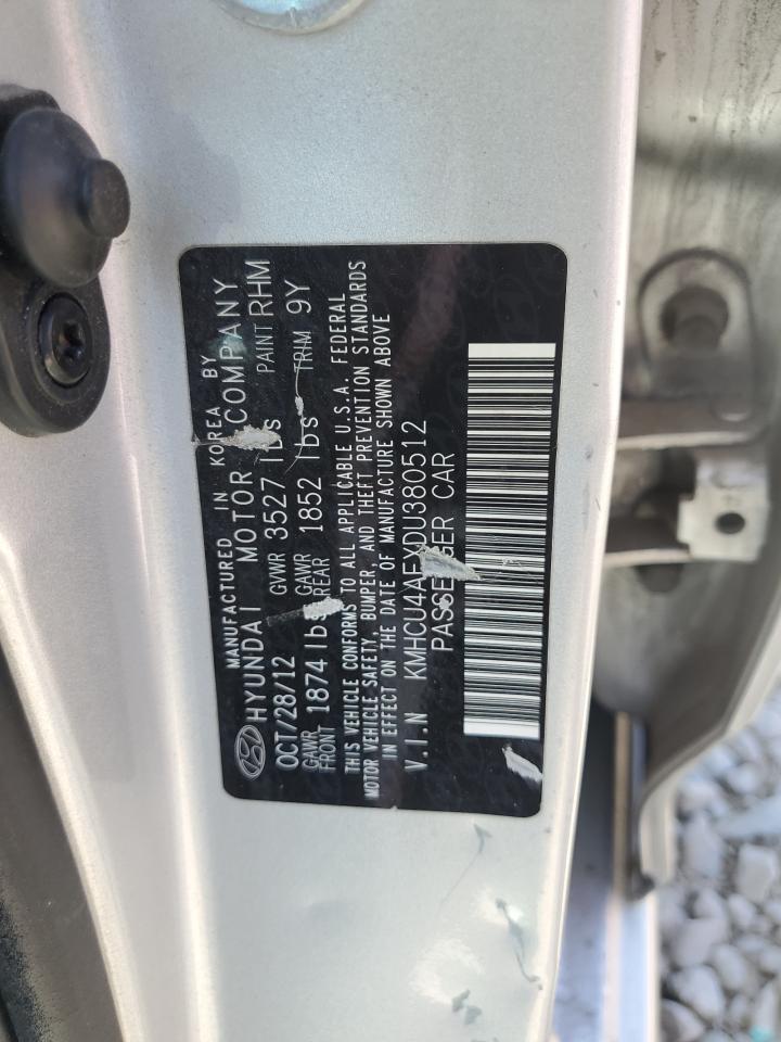 2013 Hyundai Accent Gls VIN: KMHCU4AEXDU380512 Lot: 64234285