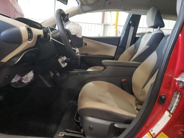  TOYOTA PRIUS 2016 Czerwony
