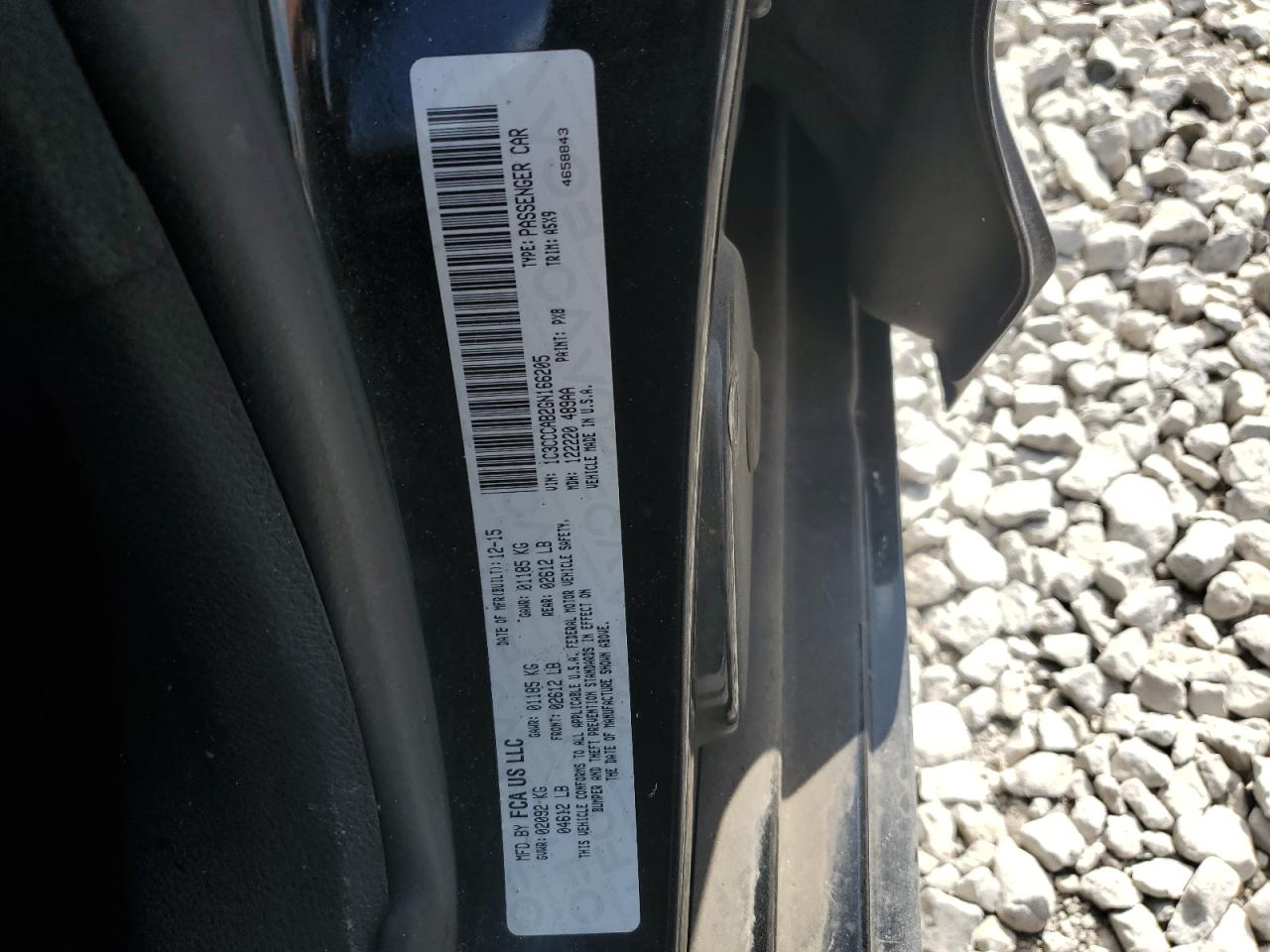 2016 Chrysler 200 Limited VIN: 1C3CCCAB2GN166205 Lot: 64497305