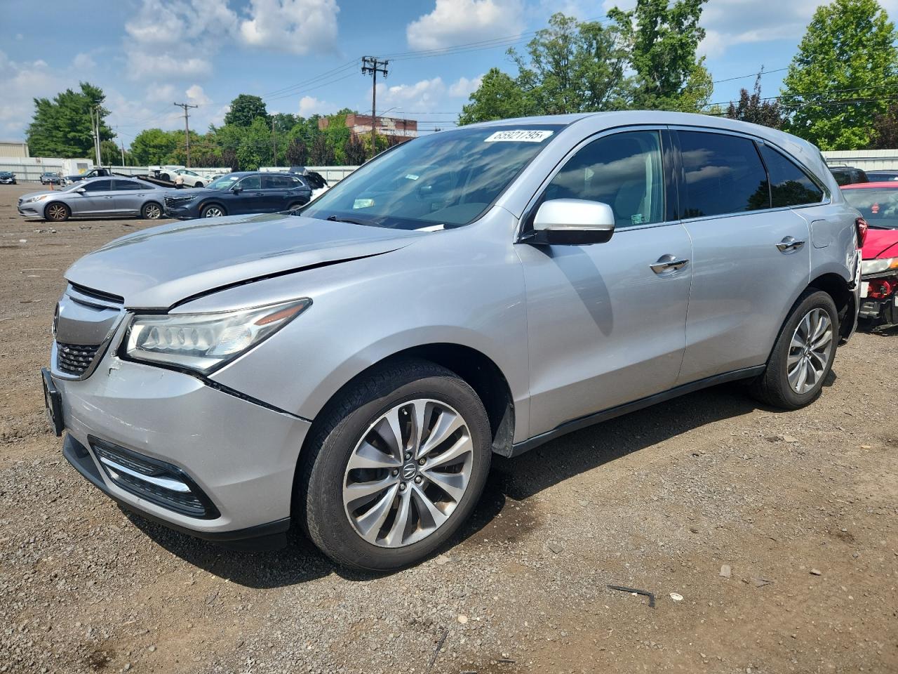 2015 Acura Mdx Technology VIN: 5FRYD4H44FB013283 Lot: 65921795