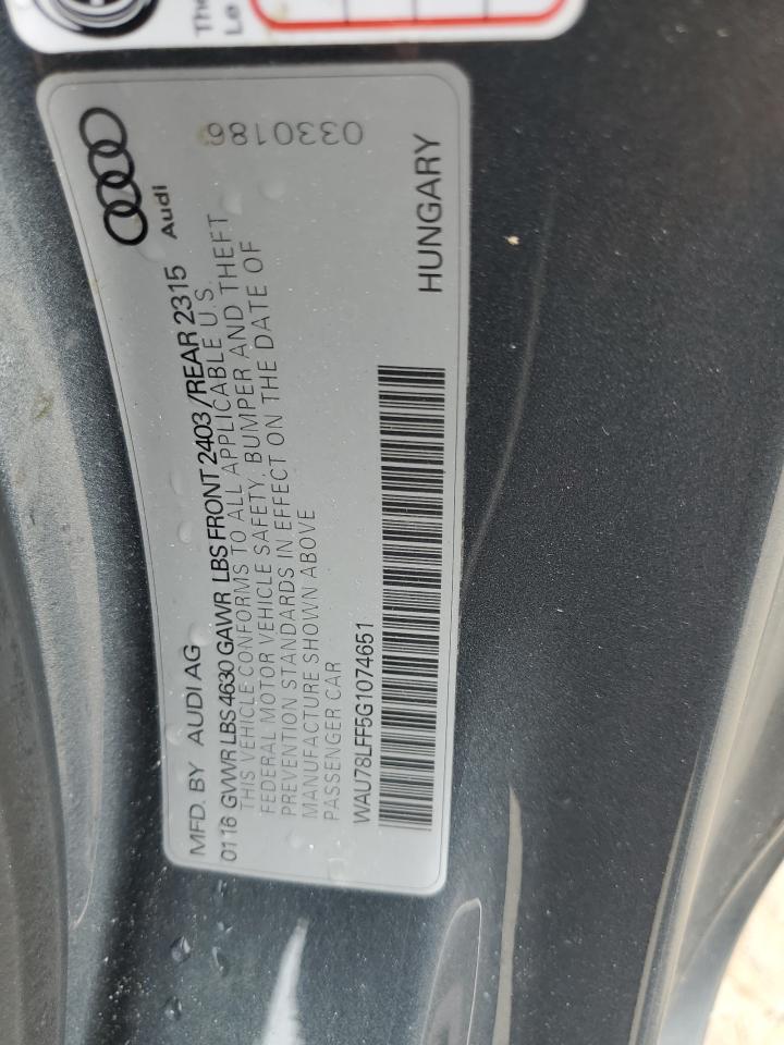 2021 Audi A3 Premium VIN: WAU78LFF5G1074651 Lot: 62982535