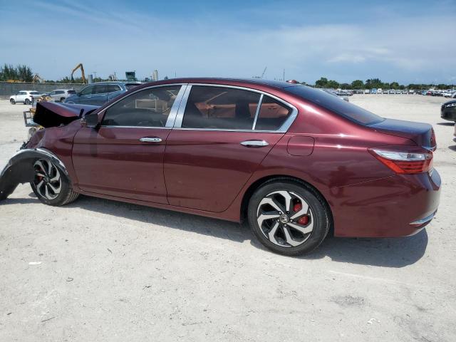  HONDA ACCORD 2017 Czerwony