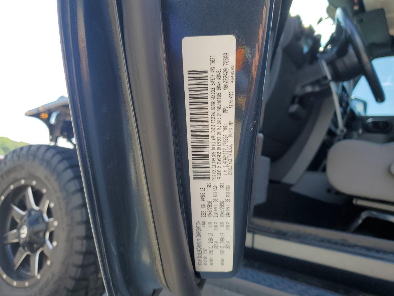 2007 Jeep Wrangler X VIN: 1J4FA24117L170294 Lot: 64806715
