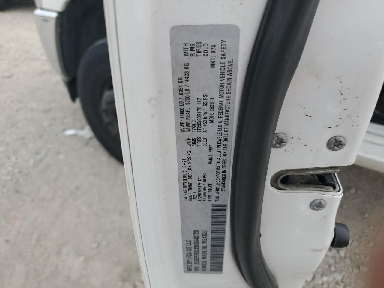 3c63rrglxmg640720 3C63RRGLXMG640720 2021 Ram 3500 Tradesman