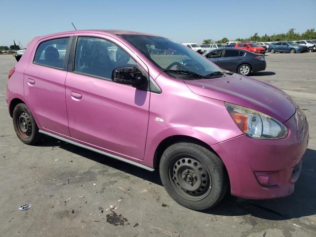 Hatchbacks MITSUBISHI MIRAGE 2015 Różowy