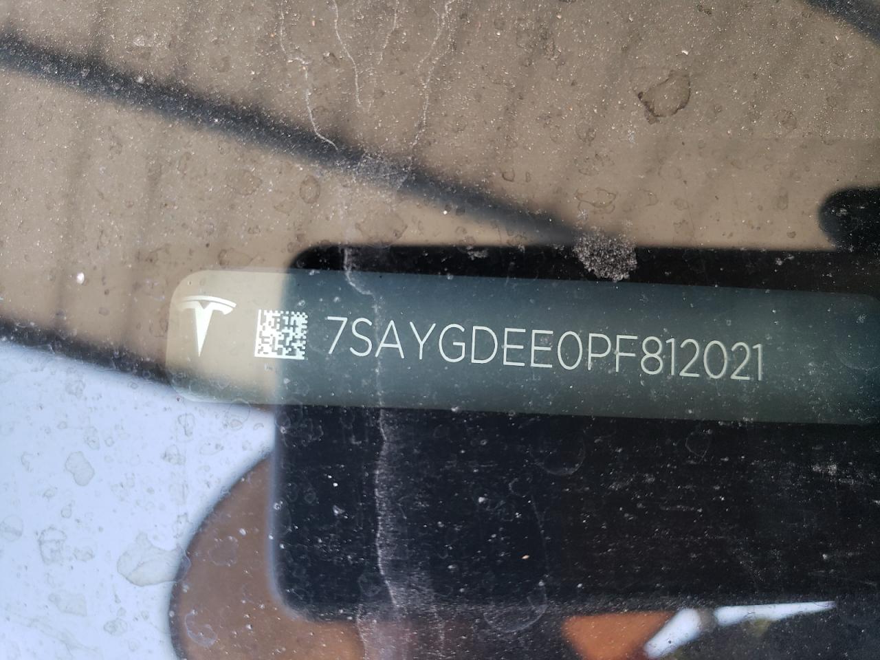2023 Tesla Model Y VIN: 7SAYGDEE0PF812021 Lot: 64625425