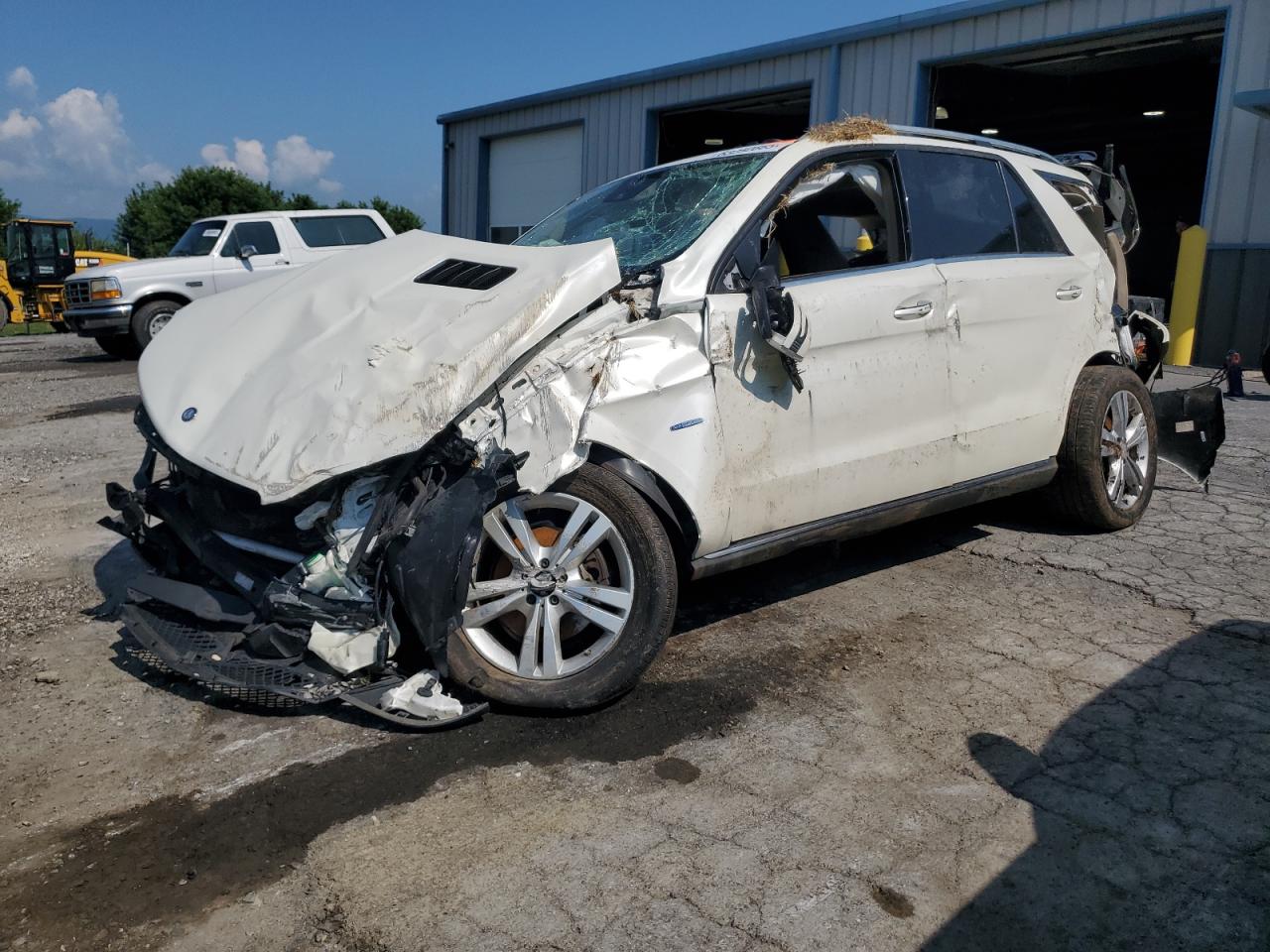 2012 Mercedes-Benz Ml 350 4Matic white suv gas 4JGDA5HB9CA029458 photo #1