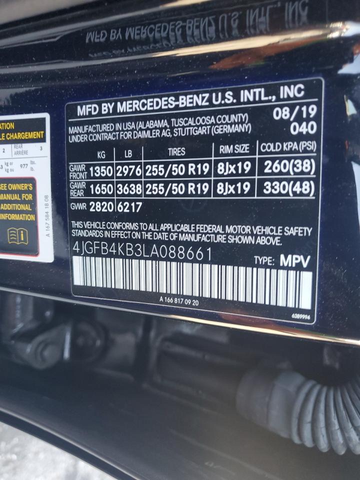 4jgfb4kb3la088661 4JGFB4KB3LA088661 2020 Mercedes-Benz Gle 350 4Matic