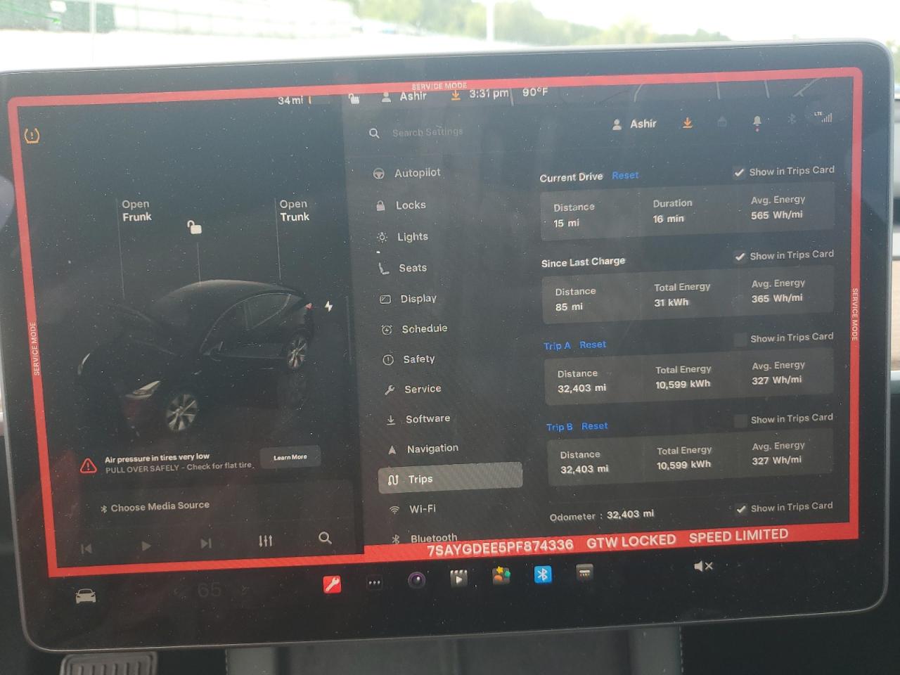2023 Tesla Model Y VIN: 7SAYGDEE5PF874336 Lot: 64789345