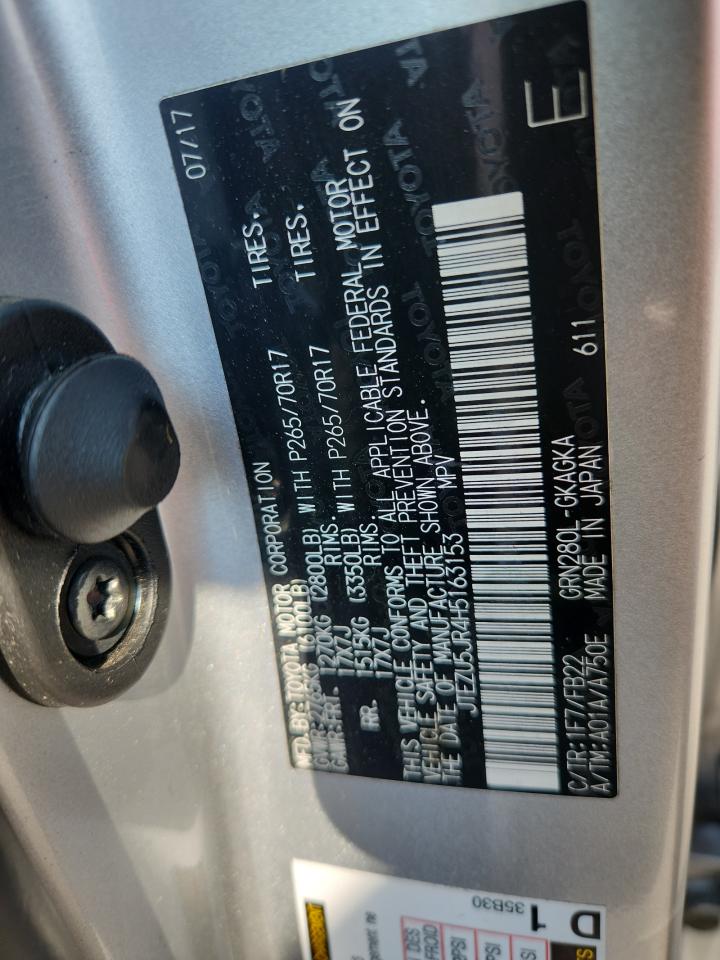 2017 Toyota 4Runner Sr5 VIN: JTEZU5JR4H5163153 Lot: 64095815