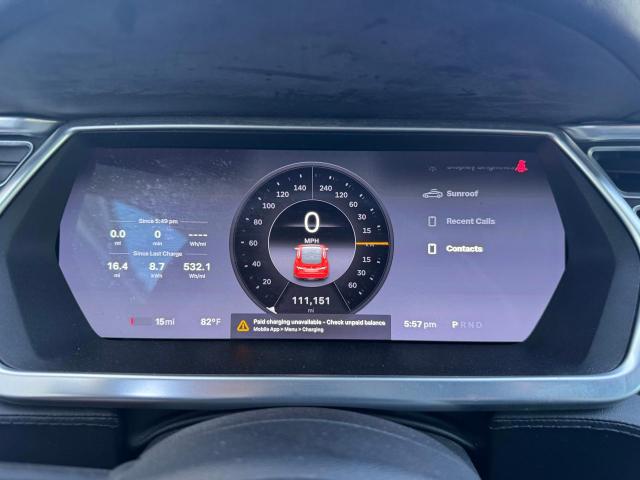 Hatchbacks TESLA MODEL S 2013 Czerwony
