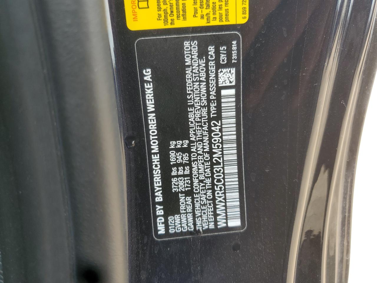 wmwxr5c03l2m59042 WMWXR5C03L2M59042 2020 Mini Cooper S