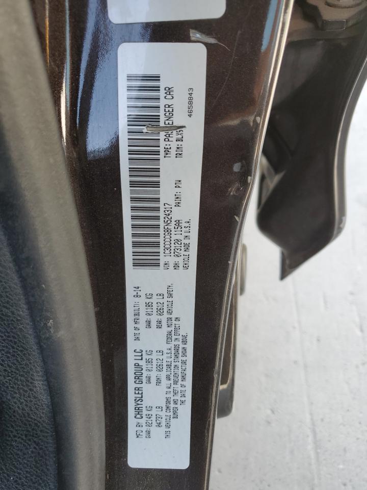 2015 Chrysler 200 C VIN: 1C3CCCCG8FN524317 Lot: 64746195